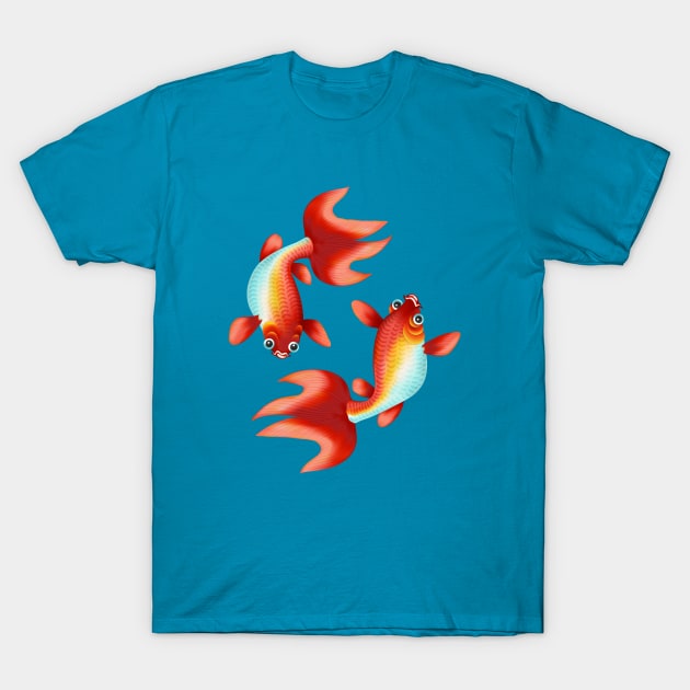 Koi fish T-Shirt by CatyArte